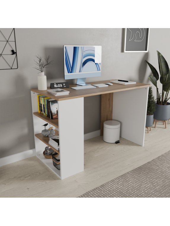 Sepet Beyaz Çalışma Masası Sepet Beyaz Çalışma Masası